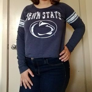 3/$15 Penn State Long Sleeve Crop Top Logo